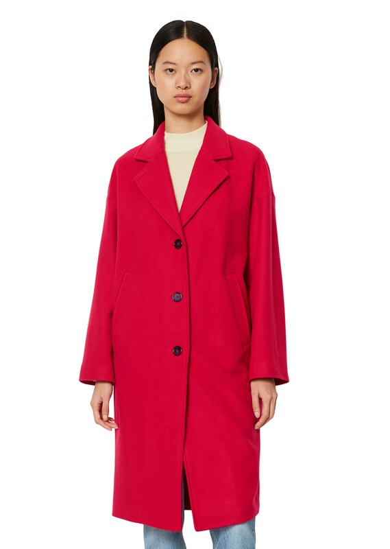 Marc O'Polo Between-Seasons Coat in Red