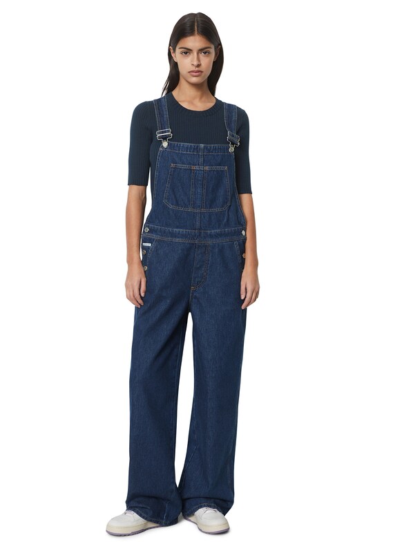 Marc O'Polo DENIM Loose fit Jean Overalls in Dark Blue