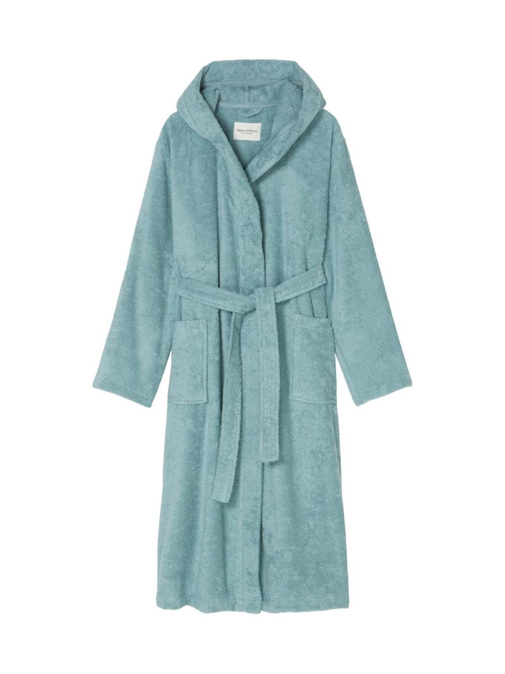 Marc O'Polo Long Bathrobe In Dark Blue
