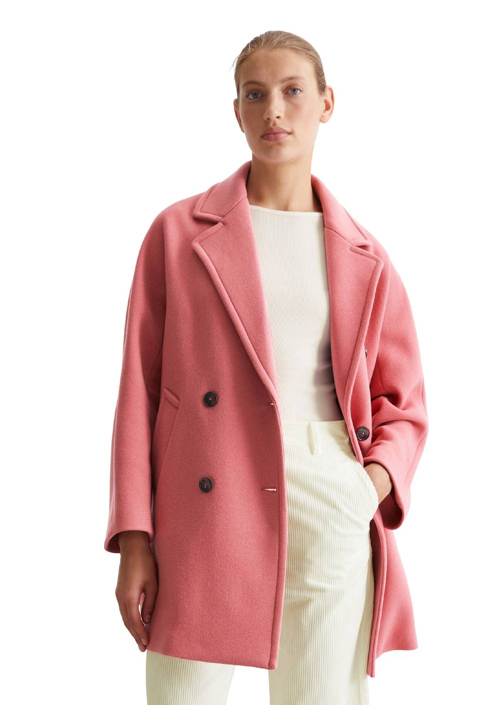 Marc O'Polo Winter Coat In Salmon
