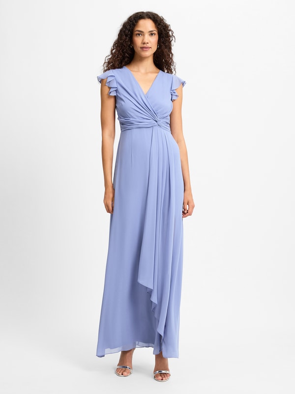 Marie Lund Evening Dress in Smoke Blue