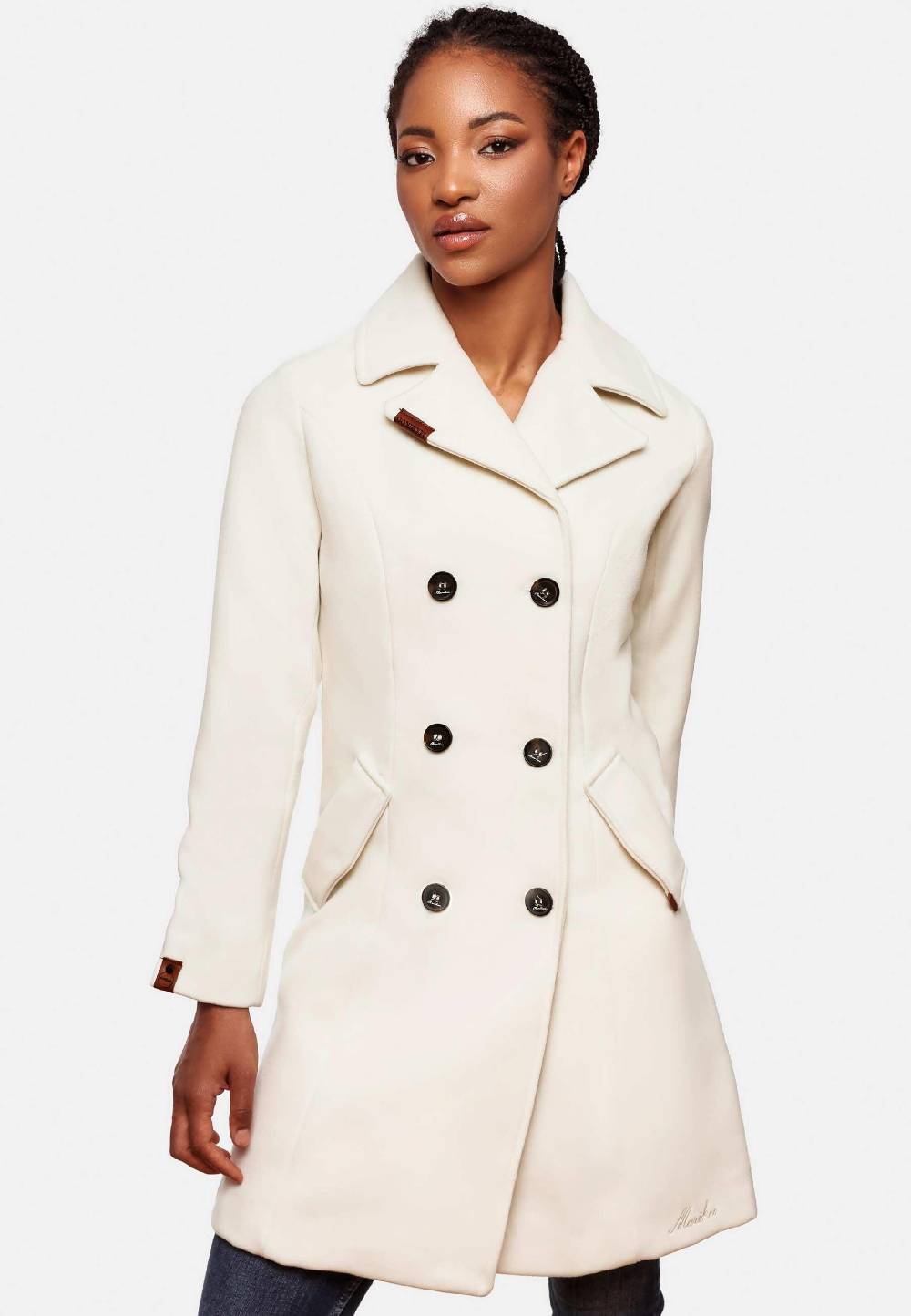 MARIKOO Between-Seasons Coat 'Nanakoo' In Natural White