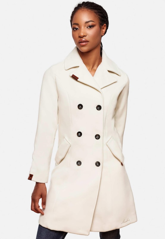 MARIKOO Between-Seasons Coat 'Nanakoo' in Natural White