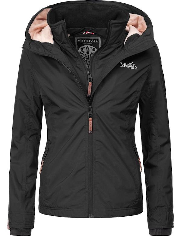 MARIKOO Performance Jacket 'Erdbeere' in Black