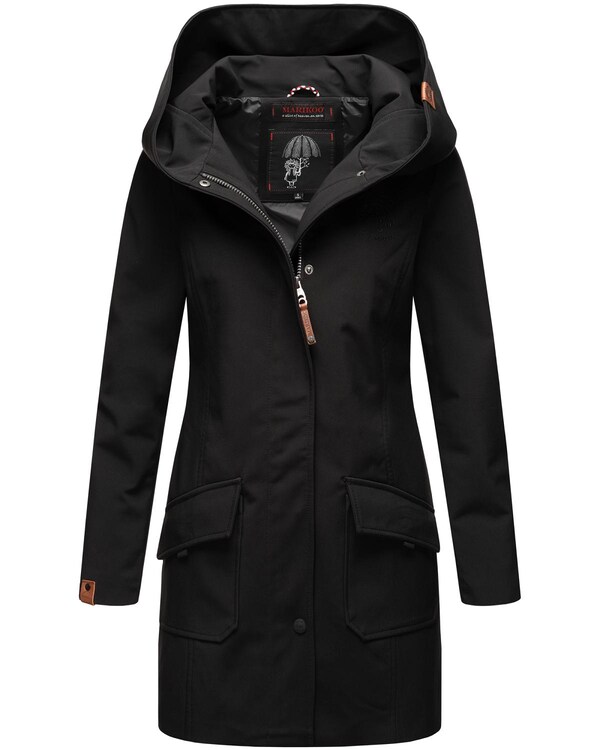 MARIKOO Raincoat 'Mayleen' in Black