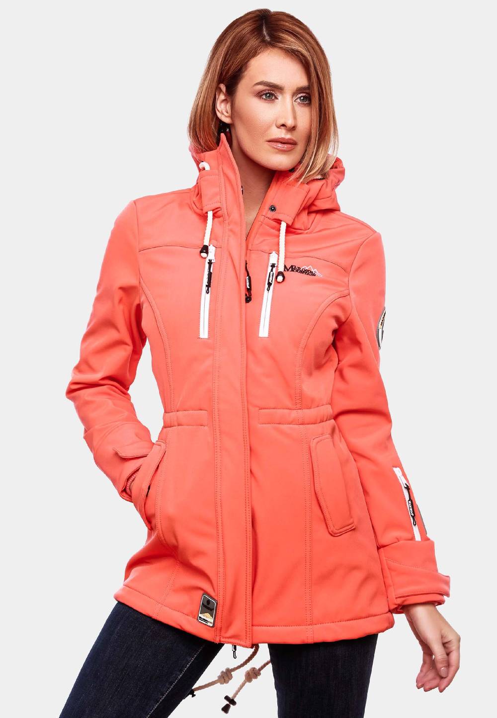 MARIKOO Raincoat 'Zimtzicke' In Coral