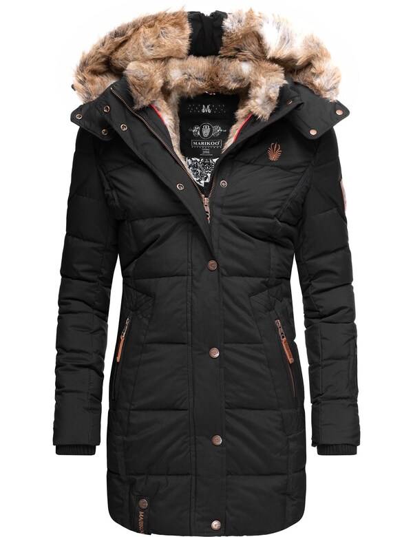 MARIKOO Winter Coat in Black