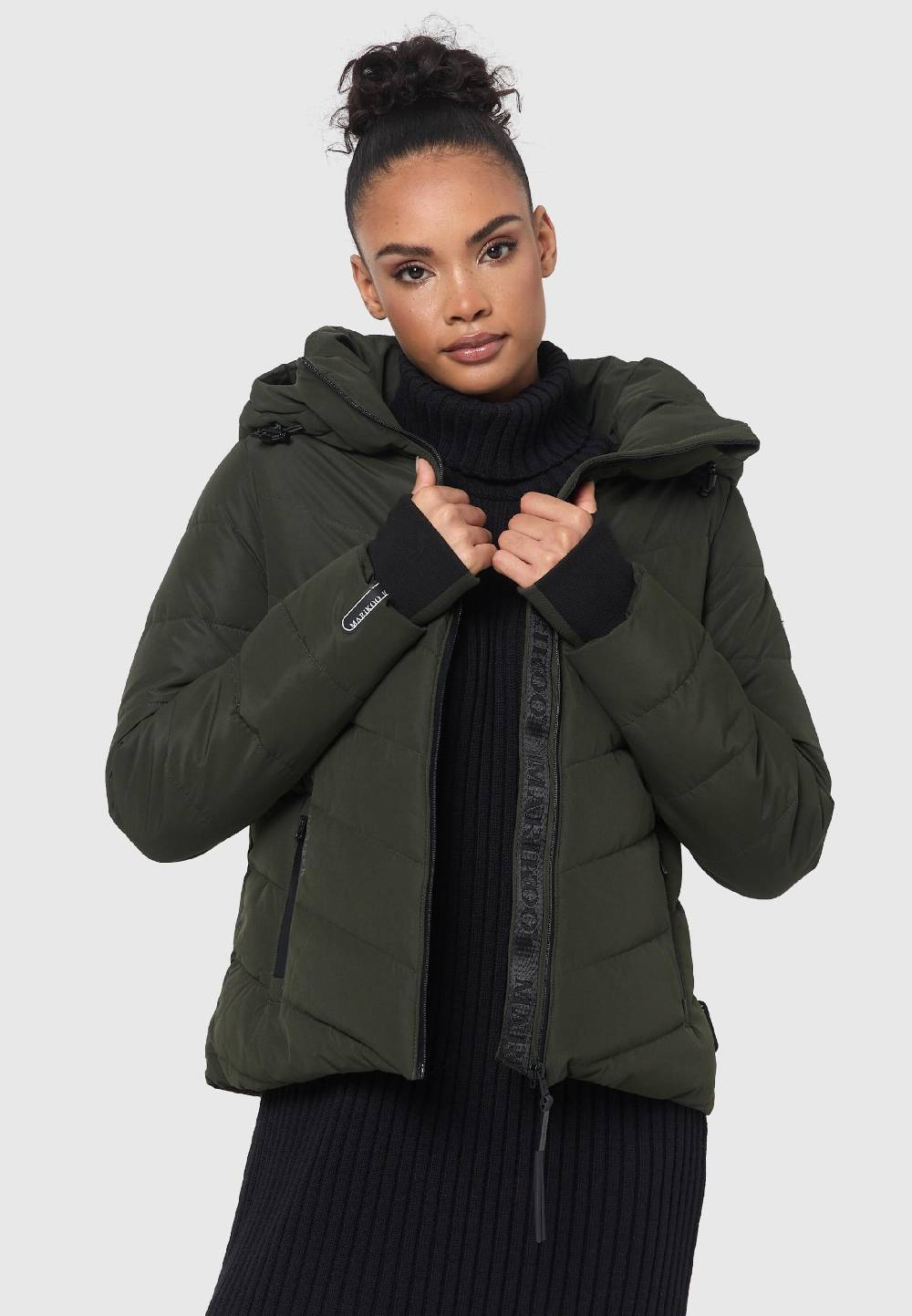 MARIKOO Winter Jacket In Green, Olive