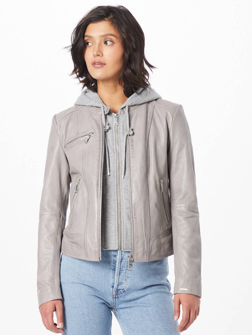 Maze Between-Season Jacket 'Mico' In Light Grey