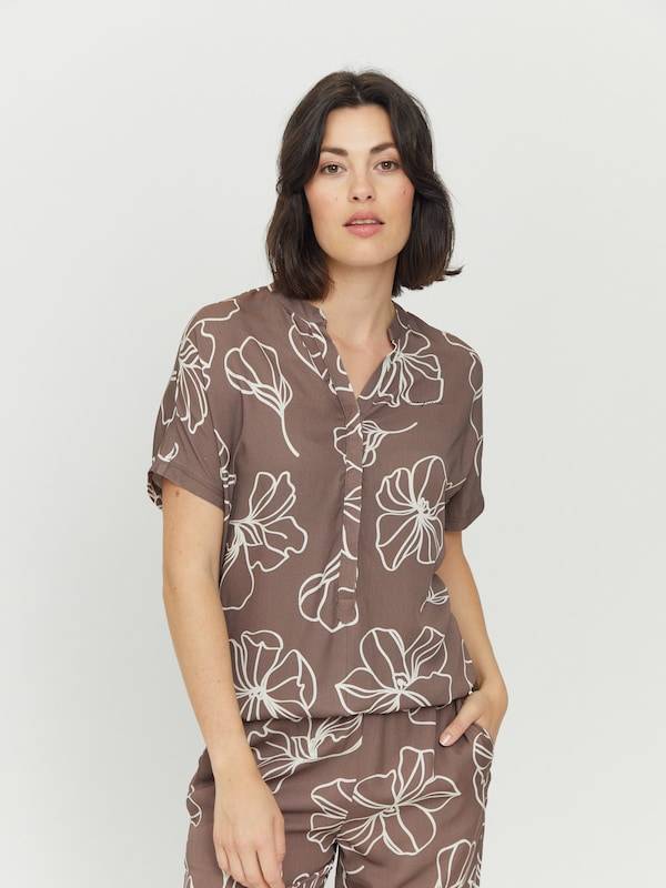 mazine Blouse ' Benoni Printed ' in Brown