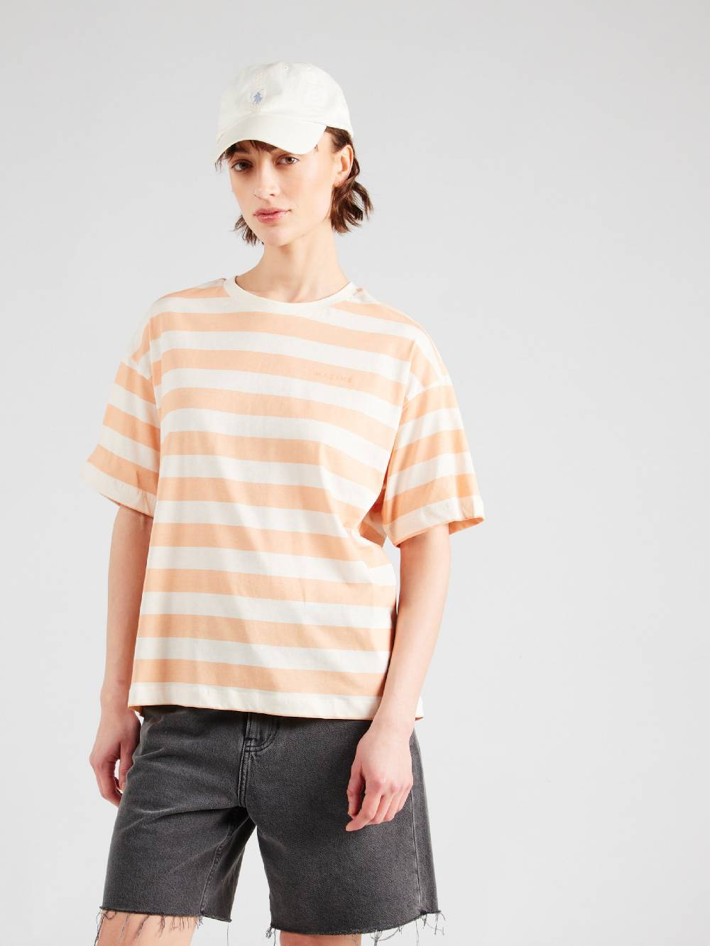 Mazine Shirt 'Ravi T' In Apricot