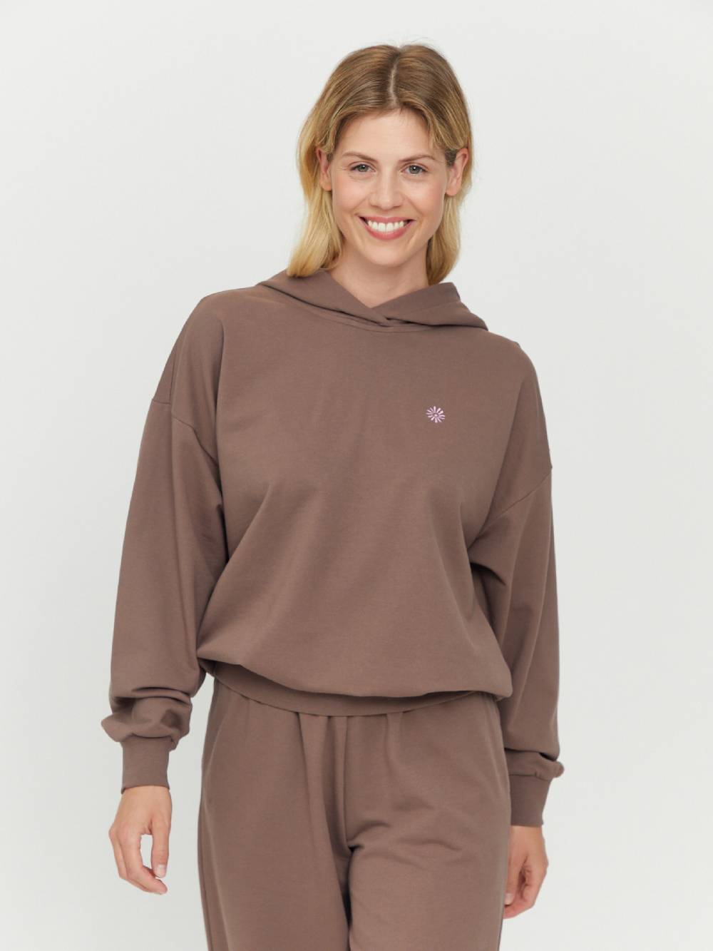 Mazine Sweatshirt ' Donely Hoodie ' In Brown