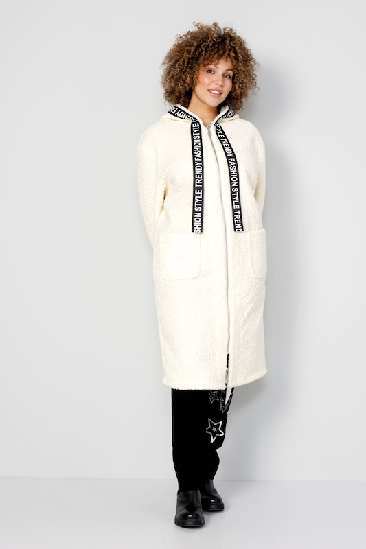 MIAMODA Between-Seasons Coat in Off White