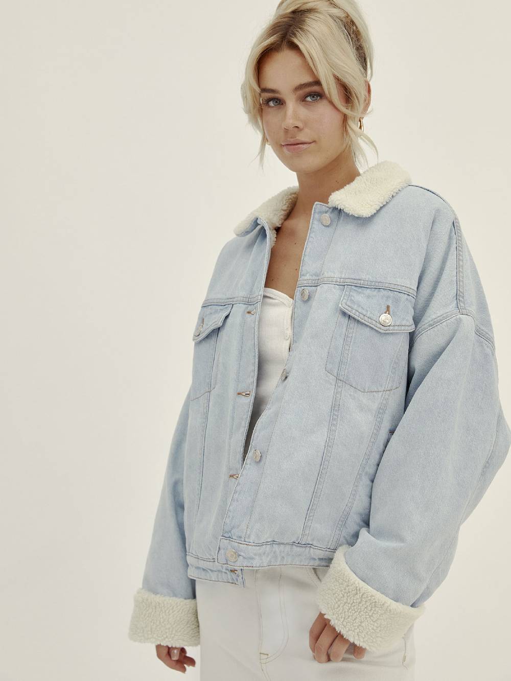 Millane Between-Season Jacket 'Carolin' In Light Blue