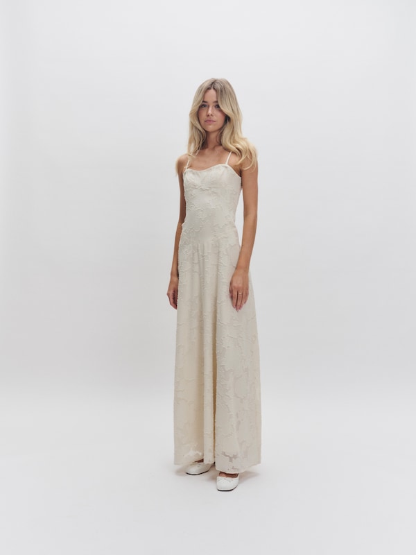 millane Dress in Light Beige