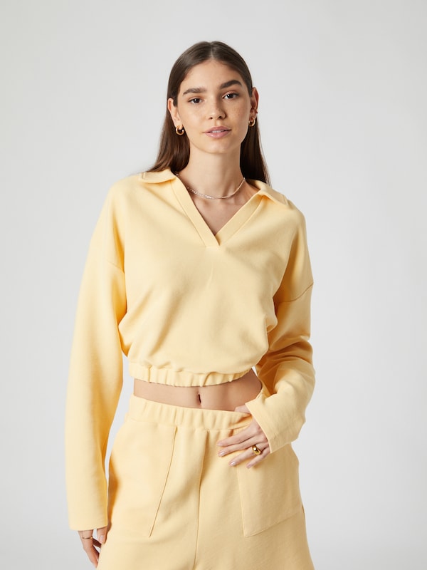 millane Sweatshirt 'Linea' in Yellow