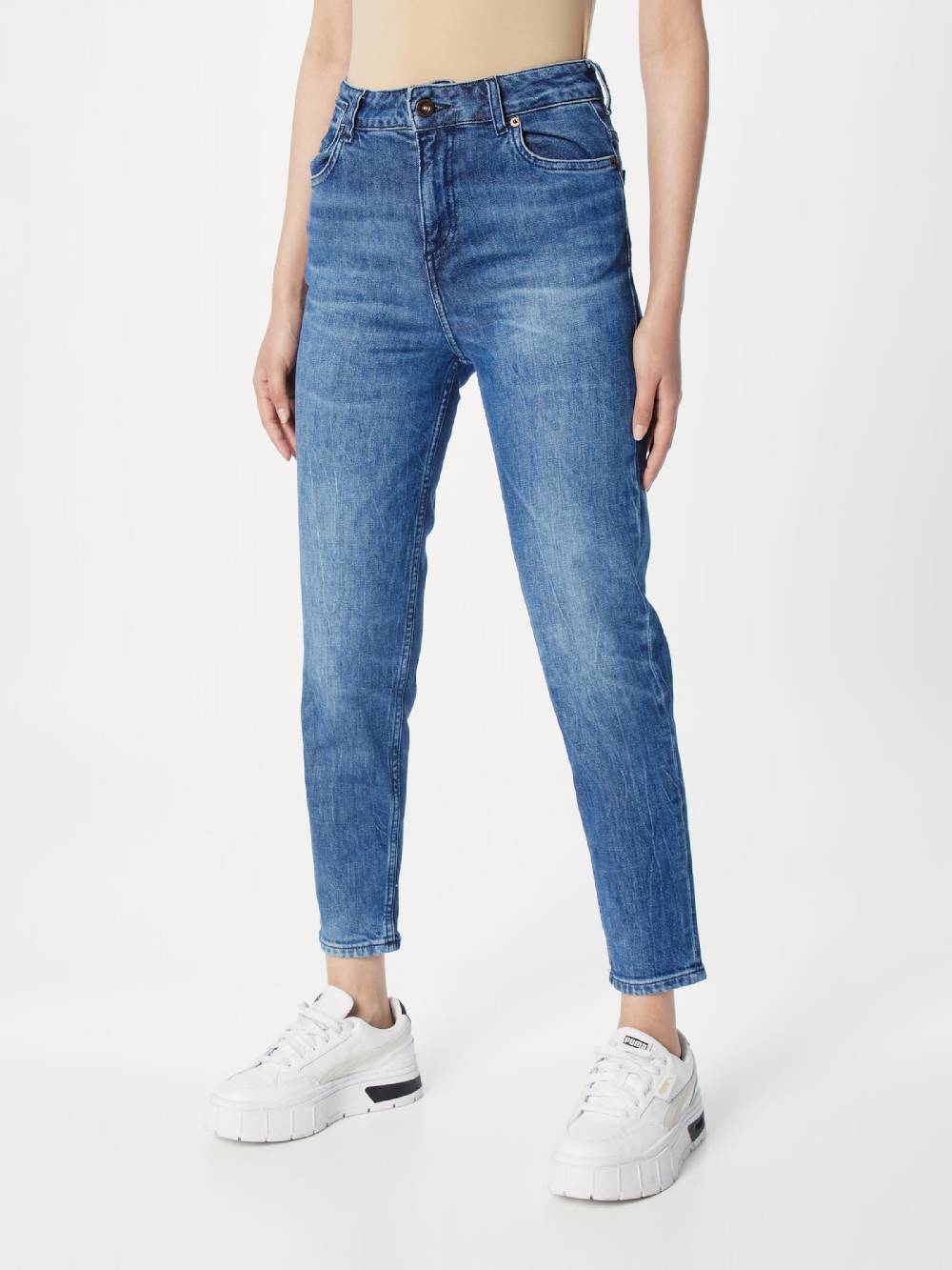 MUSTANG Tapered Jeans 'Charlotte' In Dark Blue