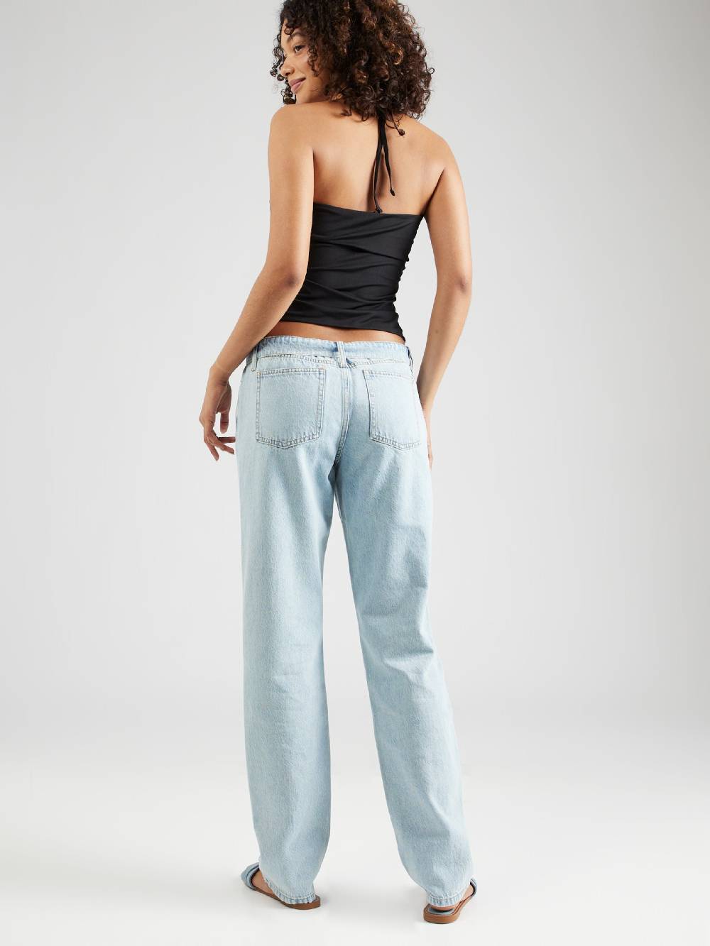 MYLAVIE By Sarah Harrison Loose Fit Jeans In Light Blue