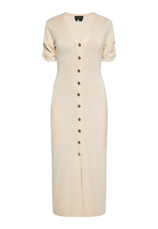 NAEMI Knitted dress in Ecru