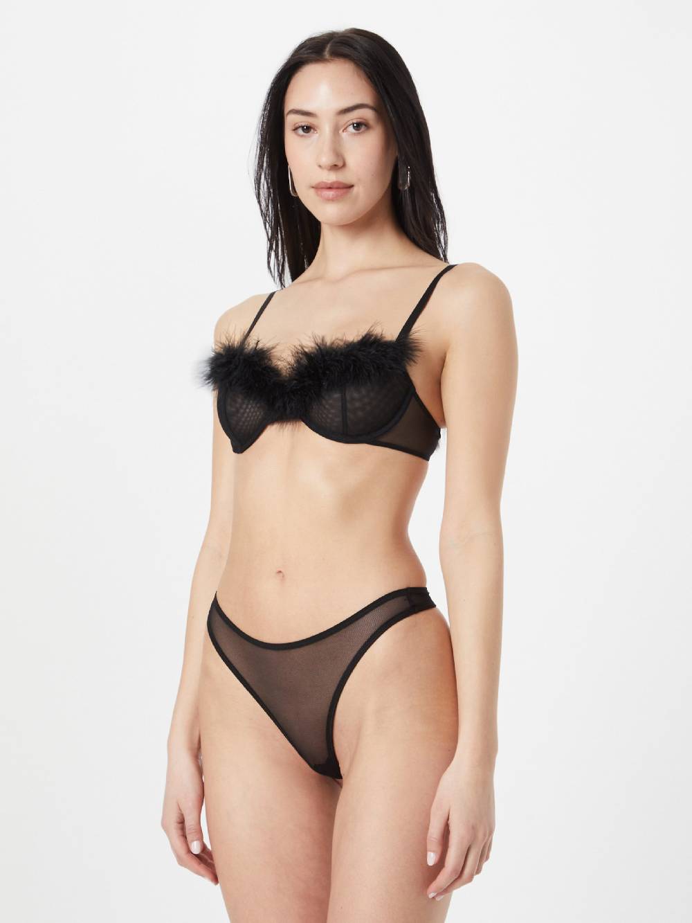 Nasty Gal Balconette Underwear Sets In Black