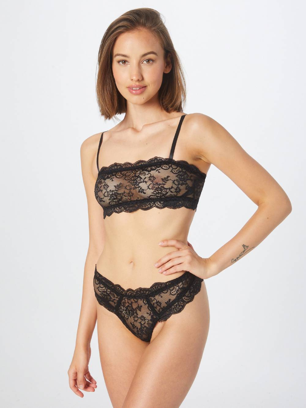 Nasty Gal Bralette Underwear Sets In Black