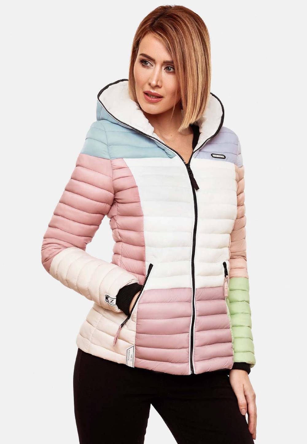 NAVAHOO Between-Season Jacket 'Multikulti ' In Mixed Colors