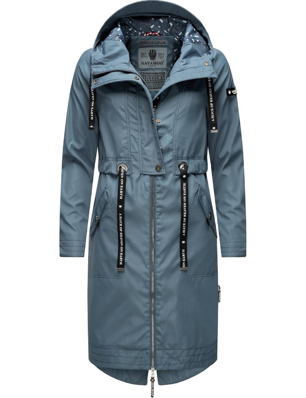 NAVAHOO Between-Seasons Parka ' Josinaa ' In Pastel Blue