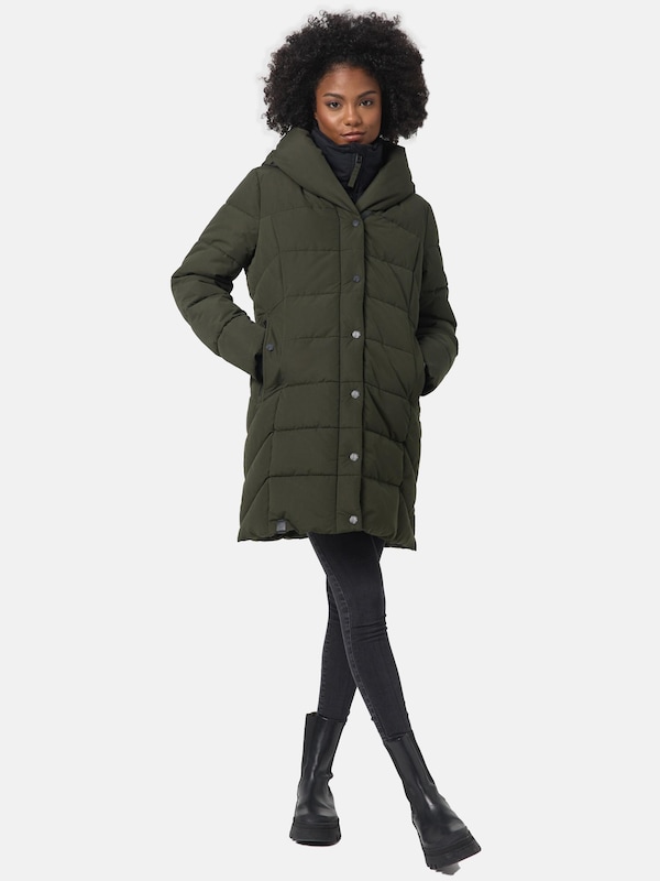 NAVAHOO Winter Coat 'Knutschilein' in Khaki