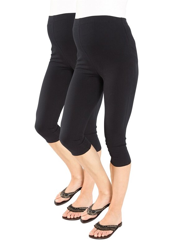Neun Monate Skinny Leggings in Black