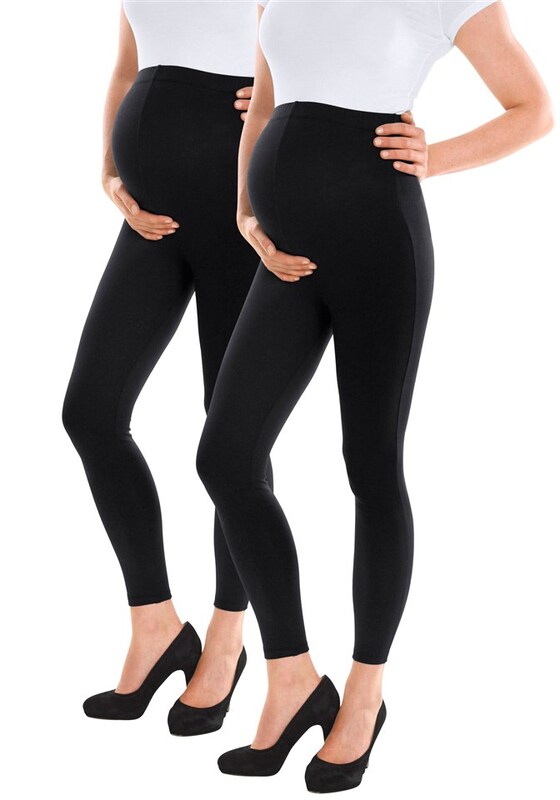 Neun Monate Skinny Leggings in Black