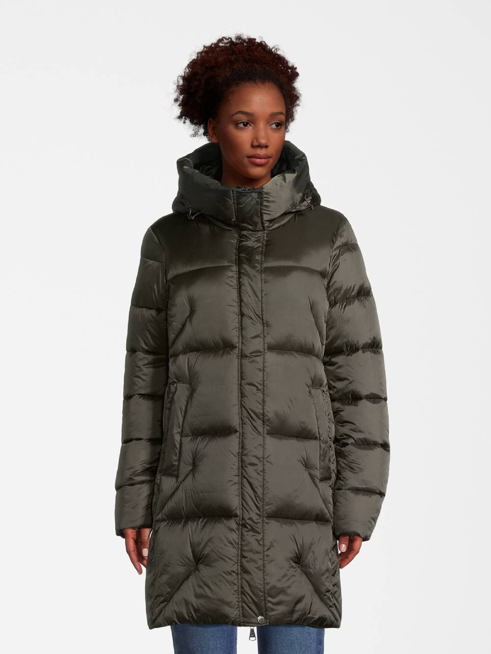 New View Winter Jacket In Green