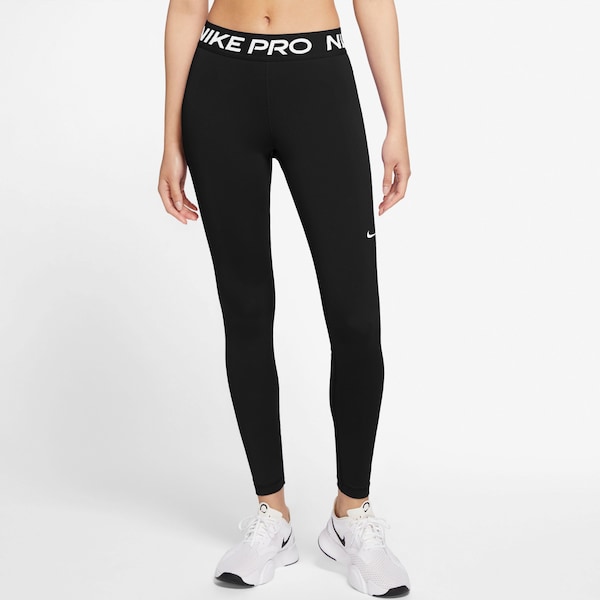NIKE Skinny Workout Pants 'Pro' in Black