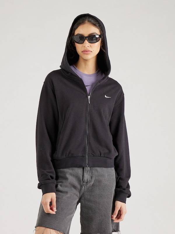 Nike Sportswear Zip-Up Hoodie in Black