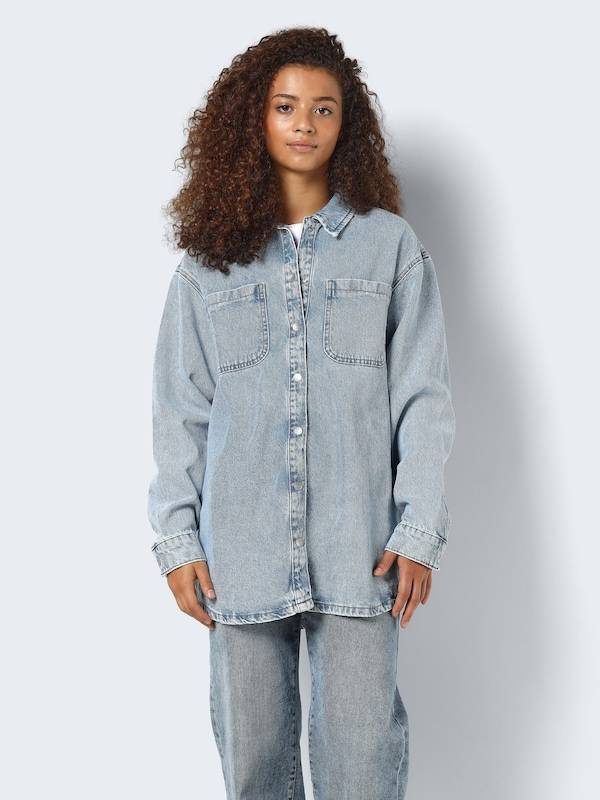 Noisy may Blouse 'NMAlva' in Blue Denim