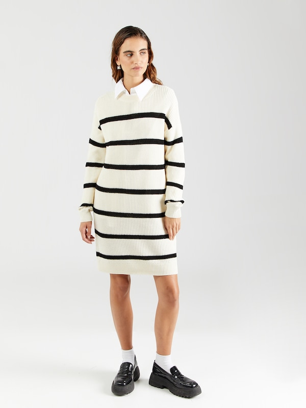 Noisy may Knitted dress 'NMMAYSA' in Cream
