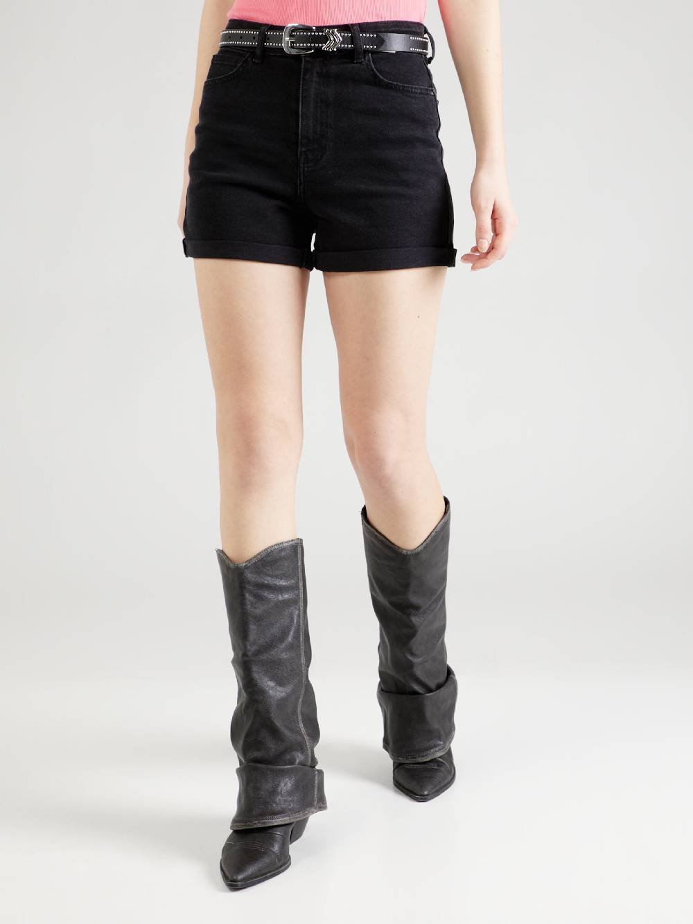 Noisy May Slim Fit Jeans 'MONI' In Black Denim