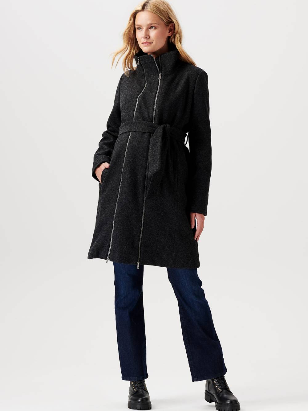 Noppies Raincoat 'Oxford' In Anthracite