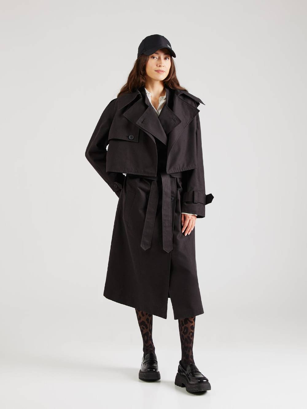 OH APRIL Between-Seasons Coat 'Aubrey' In Black
