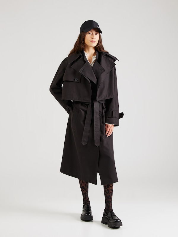 OH APRIL Between-Seasons Coat 'Aubrey' in Black