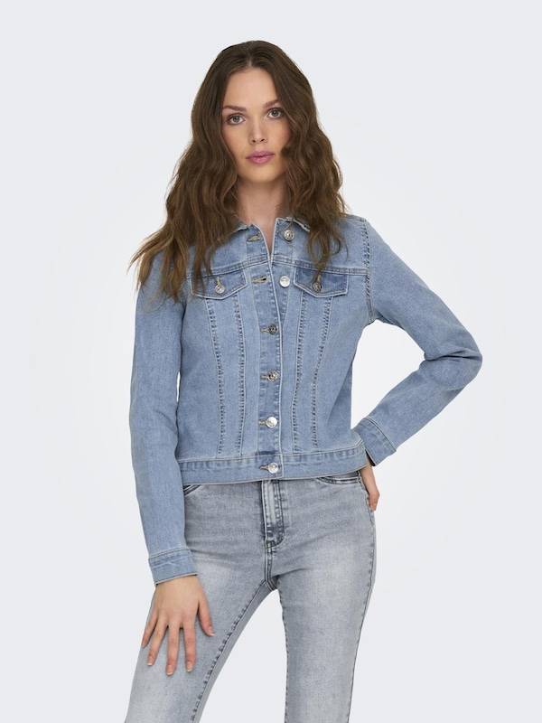 ONLY Between-Season Jacket 'MAGIC' in Blue Denim