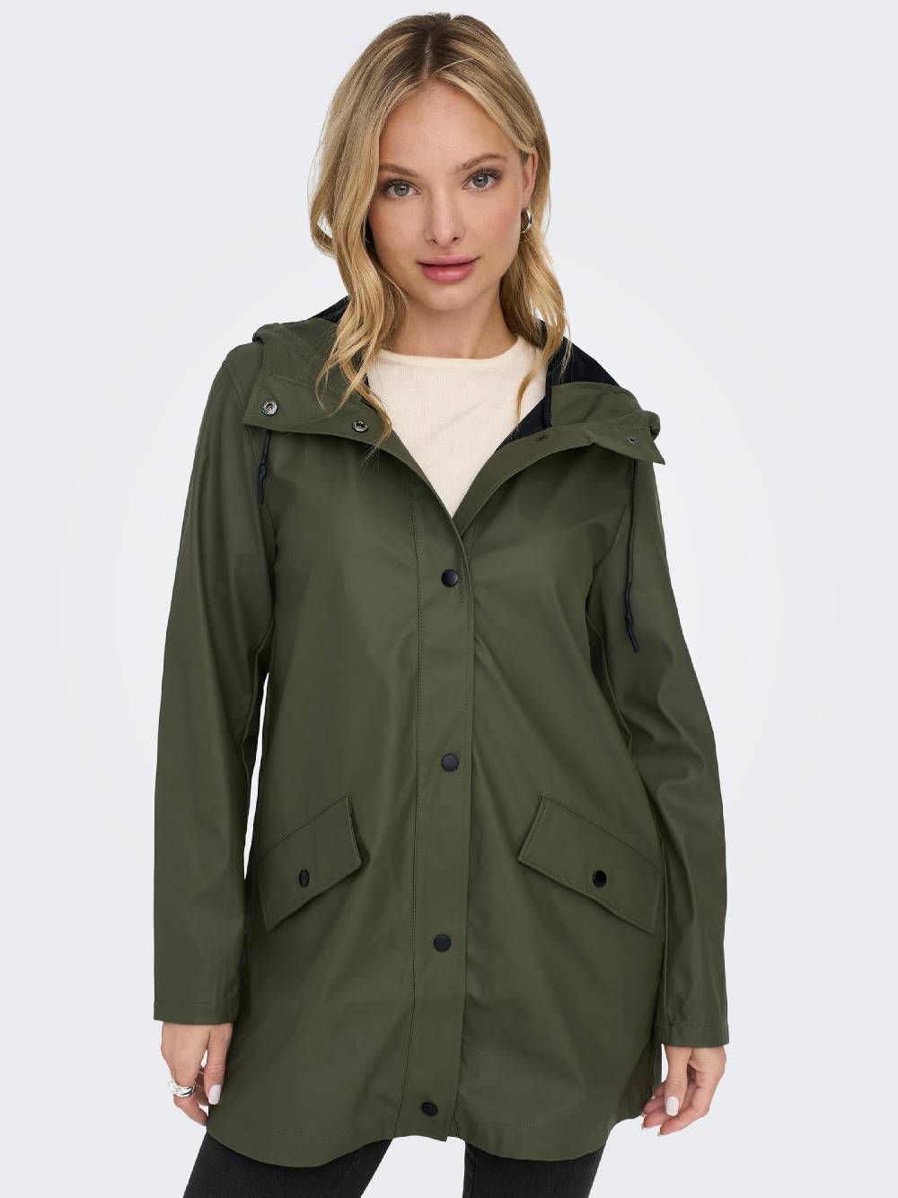 ONLY Between-Seasons Coat 'Elisa' In Dark Green