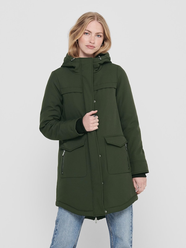 ONLY Between-Seasons Parka 'ONLMaastricht' in Dark Green