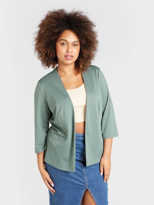 ONLY Carmakoma Blazer 'CARNOLAPEL' in Pastel Green