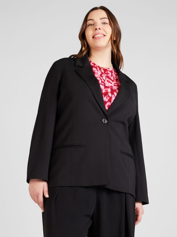 ONLY Carmakoma Blazer 'Peach' in Black