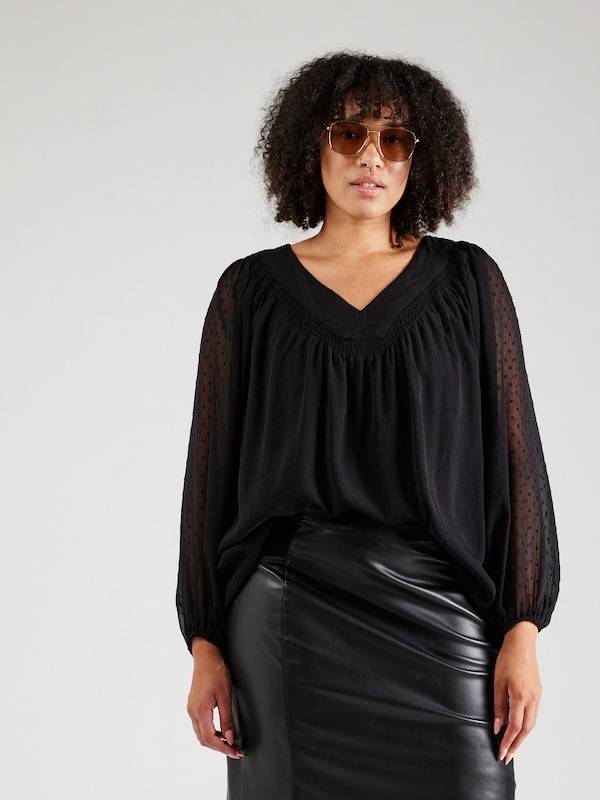 ONLY Carmakoma Blouse 'CARANINE' in Black