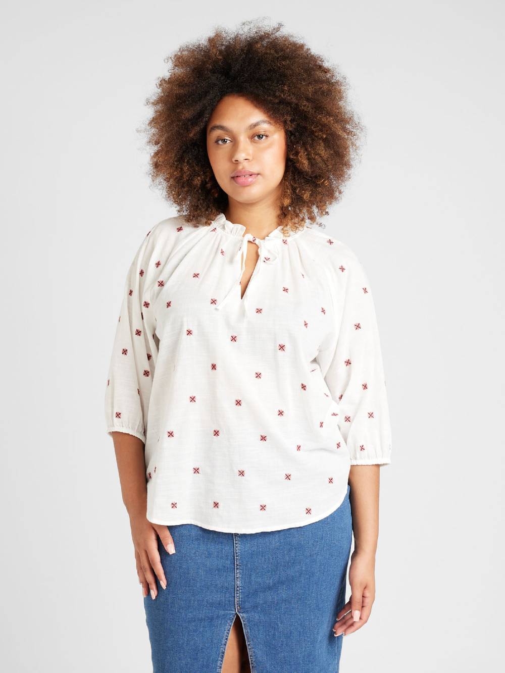 ONLY Carmakoma Blouse 'CARDoorn' In White