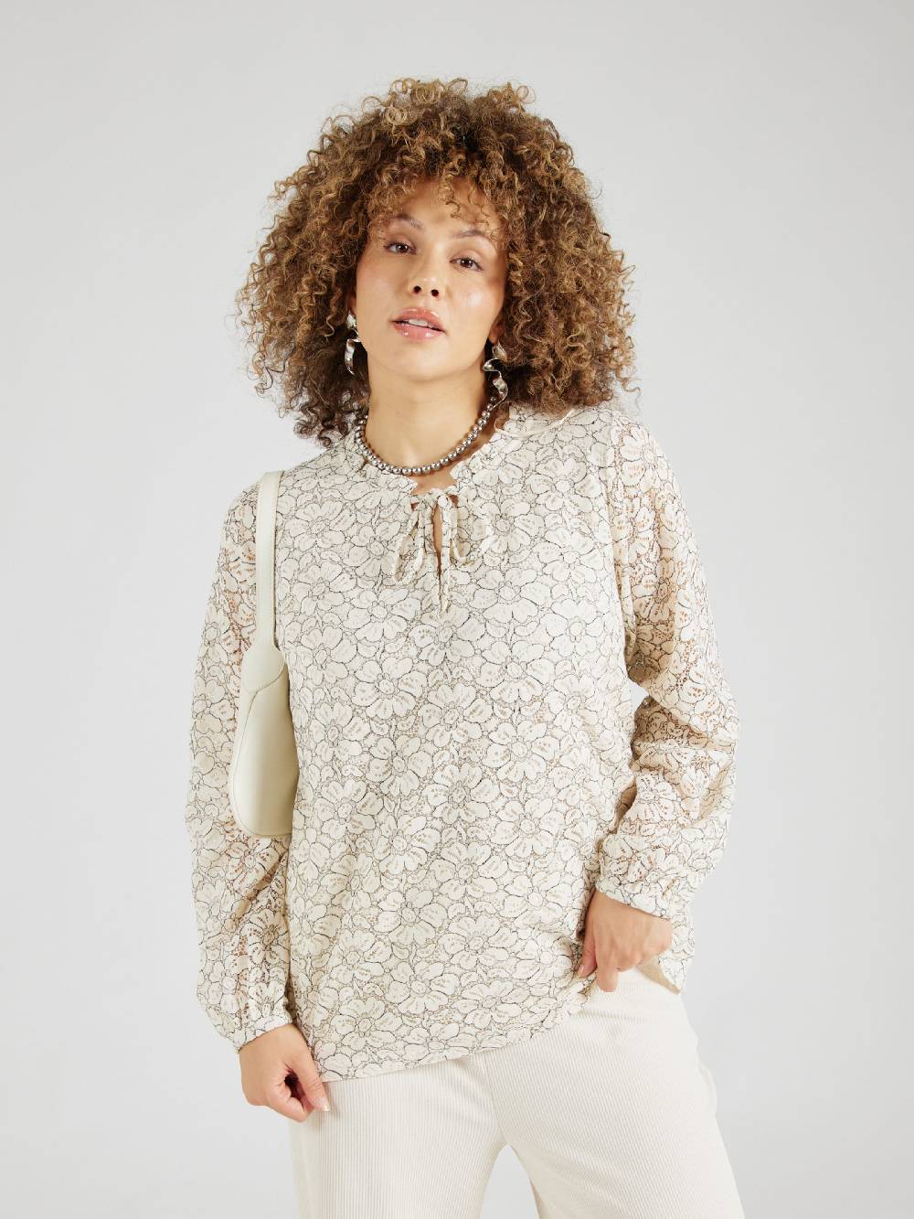 ONLY Carmakoma Blouse 'CARMARTHA' In Beige