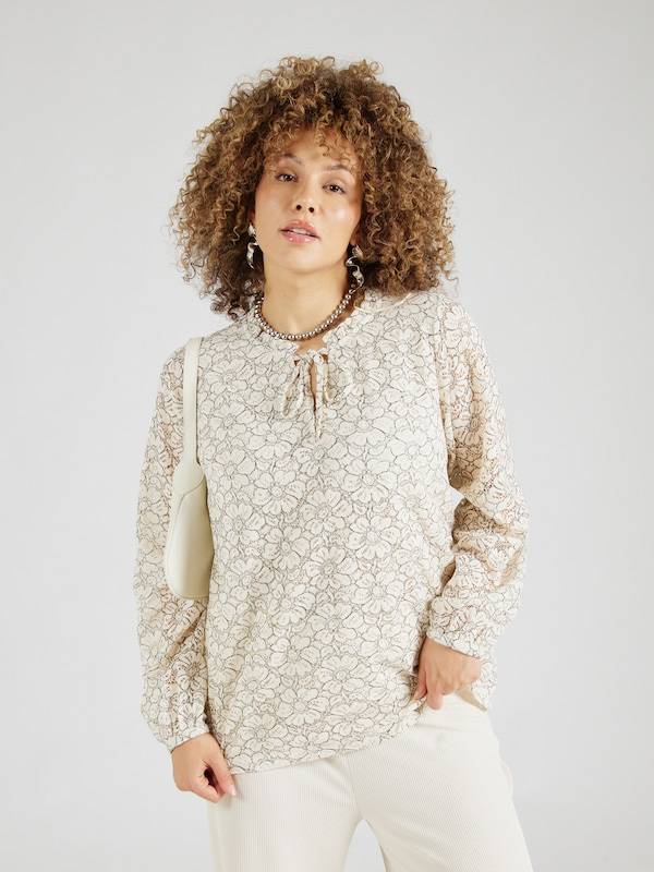 ONLY Carmakoma Blouse 'CARMARTHA' in Beige