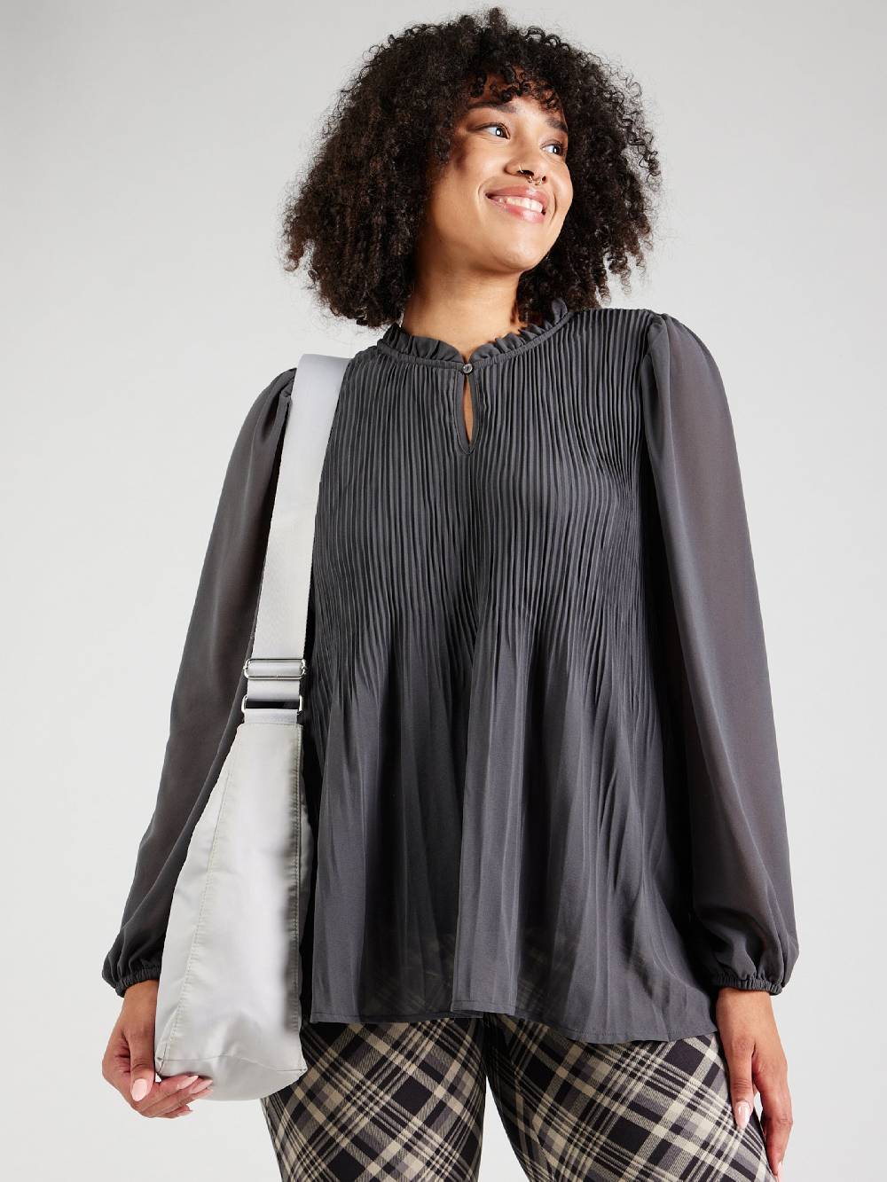 ONLY Carmakoma Blouse 'CARPIONA' In Dark Grey