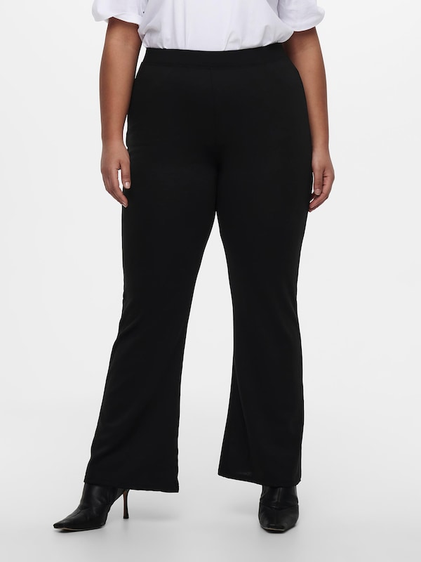 ONLY Carmakoma Flared Pants 'Pever' in Black